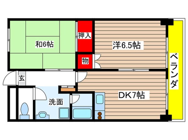 第３２オ－シャンハイツの物件間取画像